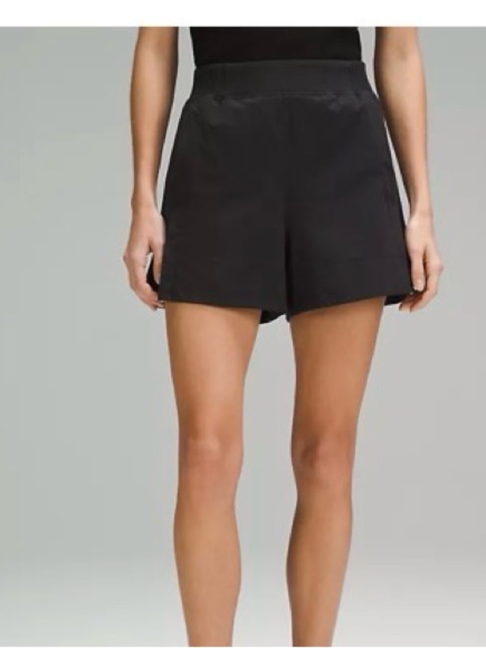 lululemon athletica Black, the Stretch Woven Relaxed-fit High-Rise shorts